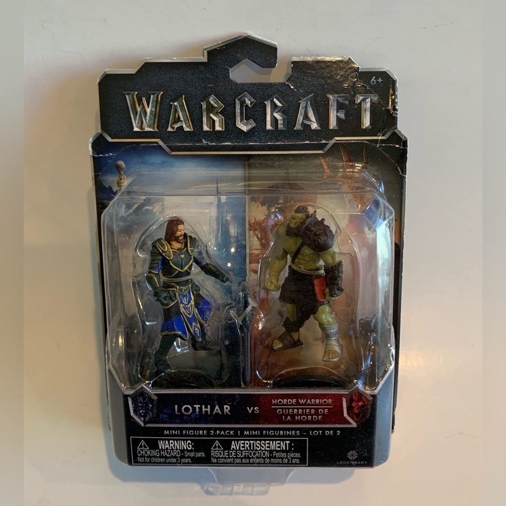 Warcraft Lothar vs Horde Warrior Action Figures